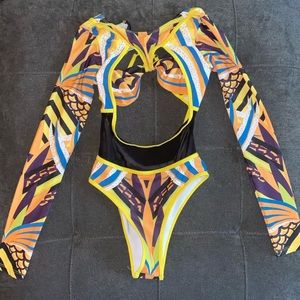 One piece bathing suit